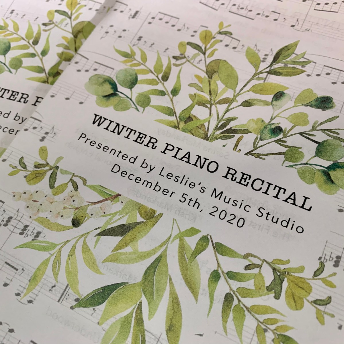 Winter Recitals 2020